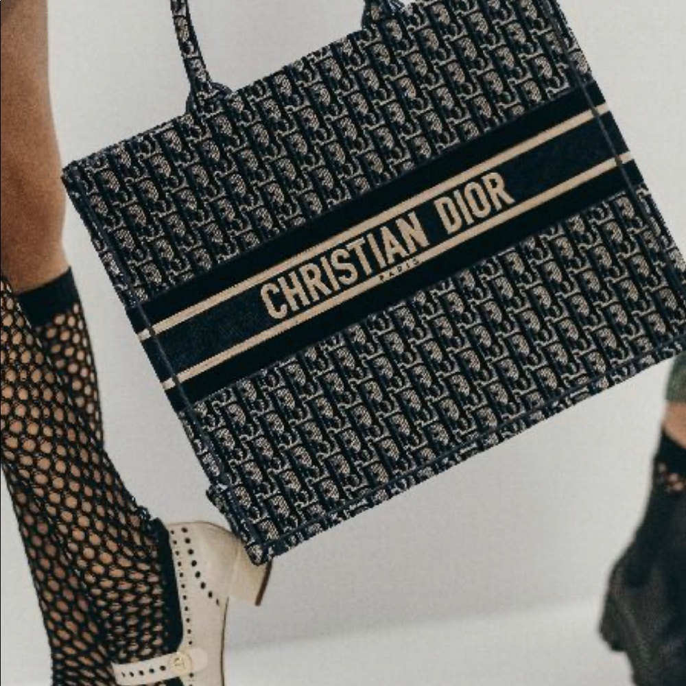 Small Christian Dior Book Tote